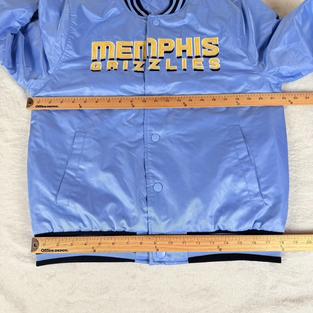 Memphis Grizzlies NBA Ultra Game Retro Varsity Jacket Men's Small Blue New $120